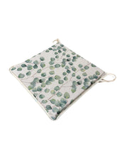 Load image into Gallery viewer, Watercolour Leaves Green Square Tie-On Seat Pads Dining/Patio/Garden/Kitchen