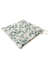Load image into Gallery viewer, Watercolour Leaves Green Square Tie-On Seat Pads Dining/Patio/Garden/Kitchen