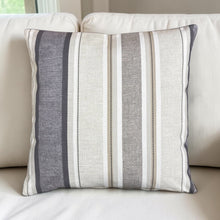 Load image into Gallery viewer, Luella Stripe Natural Cushion/Scatter Cover 16" 18" 20" 22" 24"