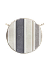 Load image into Gallery viewer, Luella Stripe Natural Round Bistro Patio Seat Pads 12" 14" 16"