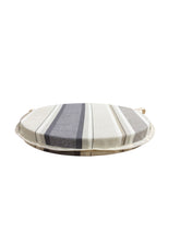 Load image into Gallery viewer, Luella Stripe Natural Round Bistro Patio Seat Pads 12" 14" 16"