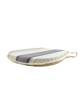 Load image into Gallery viewer, Luella Stripe Natural D-Shaped Seat Pads For Garden, Patio, Kitchen, Dining