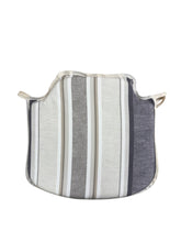 Load image into Gallery viewer, Luella Stripe Natural Small Spindle Back Seat Pads For Garden, Patio, Kitchen, Dining