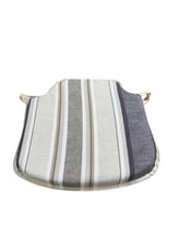 Load image into Gallery viewer, Luella Stripe Natural Small Spindle Back Seat Pads For Garden, Patio, Kitchen, Dining