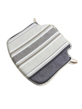Load image into Gallery viewer, Luella Stripe Natural Small Spindle Back Seat Pads For Garden, Patio, Kitchen, Dining