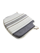 Load image into Gallery viewer, Luella Stripe Natural Small Spindle Back Seat Pads For Garden, Patio, Kitchen, Dining