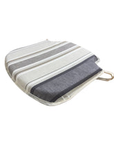 Load image into Gallery viewer, Luella Stripe Natural Small Spindle Back Seat Pads For Garden, Patio, Kitchen, Dining