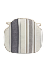Load image into Gallery viewer, Luella Stripe Natural Large Spindle Back Seat Pads For Garden, Patio, Kitchen, Dining