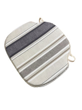 Load image into Gallery viewer, Luella Stripe Natural Large Spindle Back Seat Pads For Garden, Patio, Kitchen, Dining