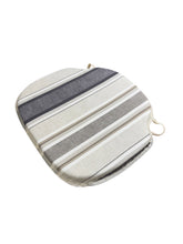 Load image into Gallery viewer, Luella Stripe Natural Large Spindle Back Seat Pads For Garden, Patio, Kitchen, Dining