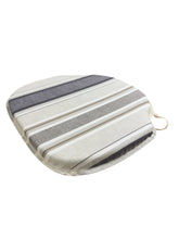 Load image into Gallery viewer, Luella Stripe Natural Large Spindle Back Seat Pads For Garden, Patio, Kitchen, Dining