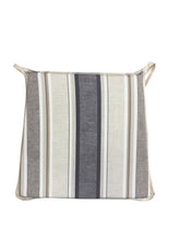 Load image into Gallery viewer, Luella Stripe Natural Tapered Seat Pads For Garden, Patio, Kitchen, Dining