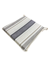 Load image into Gallery viewer, Luella Stripe Natural Tapered Seat Pads For Garden, Patio, Kitchen, Dining
