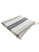 Load image into Gallery viewer, Luella Stripe Natural Tapered Seat Pads For Garden, Patio, Kitchen, Dining