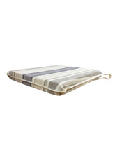 Load image into Gallery viewer, Luella Stripe Natural Tapered Seat Pads For Garden, Patio, Kitchen, Dining
