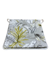 Load image into Gallery viewer, Tropicana Smoke Square Tie-On Seat Pads Dining/Patio/Garden/Kitchen