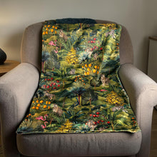 Load image into Gallery viewer, Double Sided Royal Garden Velvet Throw