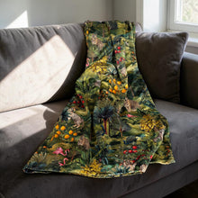 Load image into Gallery viewer, Double Sided Royal Garden Velvet Throw