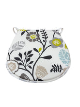 Load image into Gallery viewer, Folki Charcoal D-Shaped Seat Pads For Garden, Patio, Kitchen, Dining