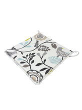 Load image into Gallery viewer, Folki Charcoal Square Tie-On Seat Pads Dining/Patio/Garden/Kitchen