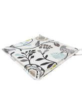 Load image into Gallery viewer, Folki Charcoal Square Tie-On Seat Pads Dining/Patio/Garden/Kitchen