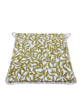 Load image into Gallery viewer, Entwistle Chartreuse Square Tie-On Seat Pads Dining/Patio/Garden/Kitchen