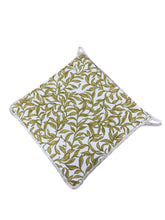 Load image into Gallery viewer, Entwistle Chartreuse Square Tie-On Seat Pads Dining/Patio/Garden/Kitchen