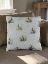 Load image into Gallery viewer, Country Hares Cushion/Scatter Cover 16" 18" 20" 22" 24"