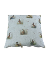 Load image into Gallery viewer, Country Hares Cushion/Scatter Cover 16" 18" 20" 22" 24"