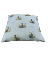 Load image into Gallery viewer, Country Hares Cushion/Scatter Cover 16" 18" 20" 22" 24"