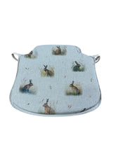Load image into Gallery viewer, Country Hares Small Spindle Back Seat Pads For Garden, Patio, Kitchen, Dining