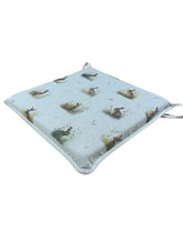 Load image into Gallery viewer, Country Hares Square Tie-On Seat Pads Dining/Patio/Garden/Kitchen
