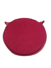 Load image into Gallery viewer, Tweedie Ruby Round Bistro Seat Pad For Garden/Patio 12" 14" 16"