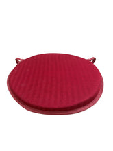 Load image into Gallery viewer, Tweedie Ruby Round Bistro Seat Pad For Garden/Patio 12" 14" 16"