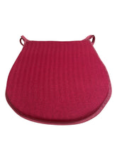 Load image into Gallery viewer, Tweedie Ruby D-Shaped Seat Pads For Garden, Patio, Kitchen, Dining