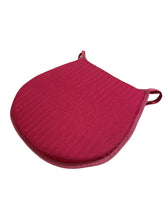 Load image into Gallery viewer, Tweedie Ruby D-Shaped Seat Pads For Garden, Patio, Kitchen, Dining