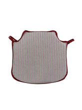 Load image into Gallery viewer, Regency Ticking Stripe Red Small Spindle Back Seat Pads For Garden, Patio, Kitchen, Dining