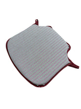 Load image into Gallery viewer, Regency Ticking Stripe Red Small Spindle Back Seat Pads For Garden, Patio, Kitchen, Dining