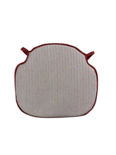 Load image into Gallery viewer, Regency Ticking Stripe Red Large Spindle Back Seat Pads For Garden, Patio, Kitchen, Dining