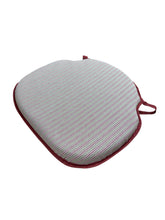 Load image into Gallery viewer, Regency Ticking Stripe Red Large Spindle Back Seat Pads For Garden, Patio, Kitchen, Dining