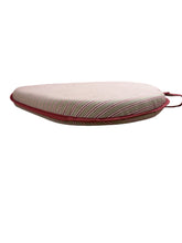 Load image into Gallery viewer, Regency Ticking Stripe Red Large Spindle Back Seat Pads For Garden, Patio, Kitchen, Dining