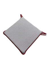Load image into Gallery viewer, Regency Ticking Stripe Red Square Tie-On Seat Pads Dining/Patio/Garden/Kitchen