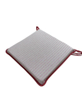 Load image into Gallery viewer, Regency Ticking Stripe Red Square Tie-On Seat Pads Dining/Patio/Garden/Kitchen