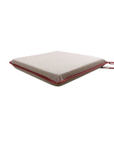 Load image into Gallery viewer, Regency Ticking Stripe Red Square Tie-On Seat Pads Dining/Patio/Garden/Kitchen