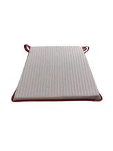 Load image into Gallery viewer, Regency Ticking Stripe Red Tapered Seat Pads For Garden, Patio, Kitchen, Dining