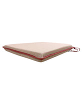 Load image into Gallery viewer, Regency Ticking Stripe Red Tapered Seat Pads For Garden, Patio, Kitchen, Dining