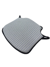 Load image into Gallery viewer, Regency Ticking Stripe Black Small Spindle Back Seat Pads For Garden, Patio, Kitchen, Dining