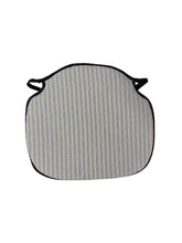 Load image into Gallery viewer, Regency Ticking Stripe Black Large Spindle Back Seat Pads For Garden, Patio, Kitchen, Dining