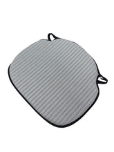 Load image into Gallery viewer, Regency Ticking Stripe Black Large Spindle Back Seat Pads For Garden, Patio, Kitchen, Dining