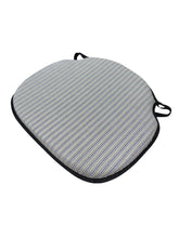 Load image into Gallery viewer, Regency Ticking Stripe Black Large Spindle Back Seat Pads For Garden, Patio, Kitchen, Dining